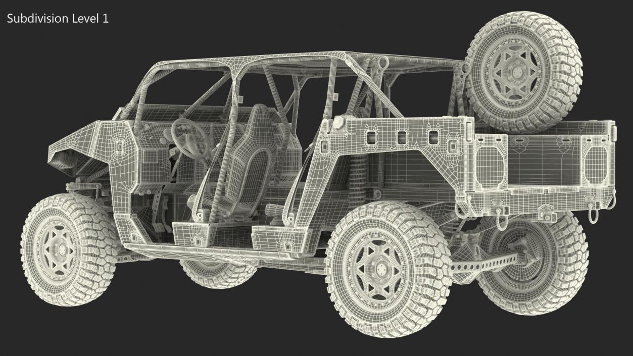 3D Polaris DAGOR A1 Dirt Rigged model