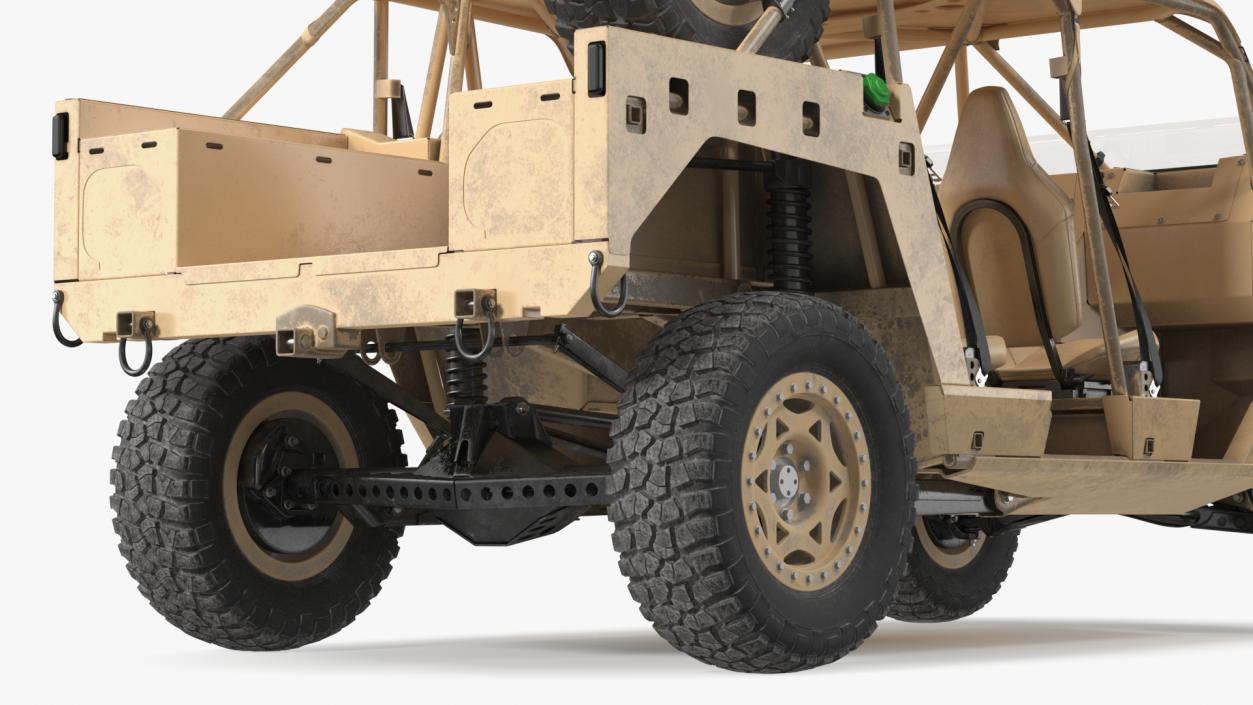 3D Polaris DAGOR A1 Dirt Rigged model