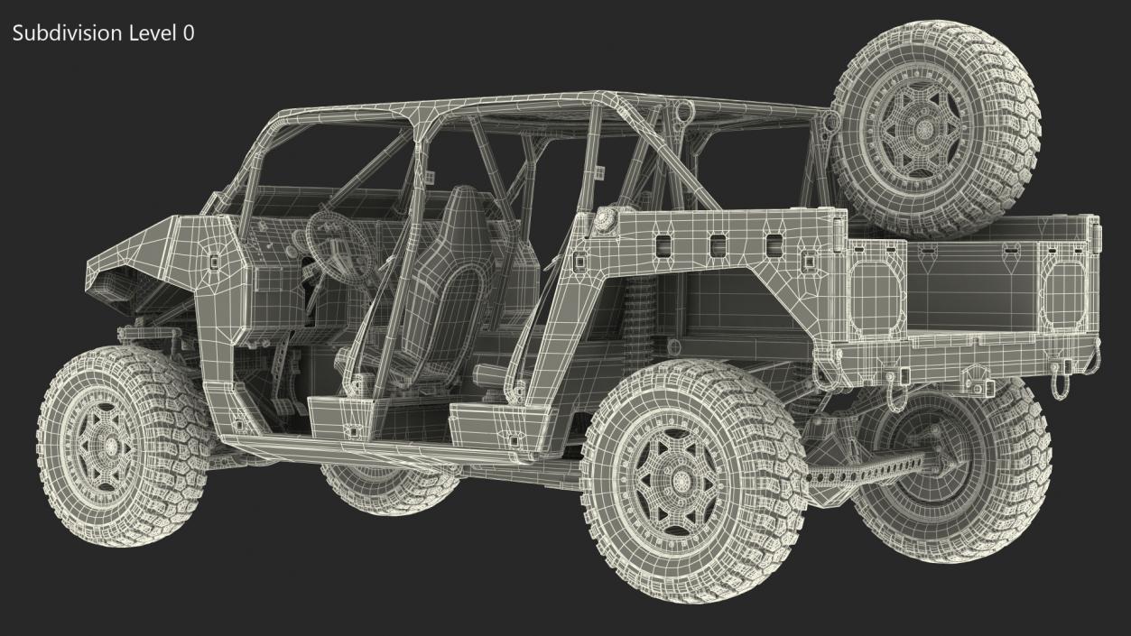 3D Polaris DAGOR A1 Dirt Rigged model