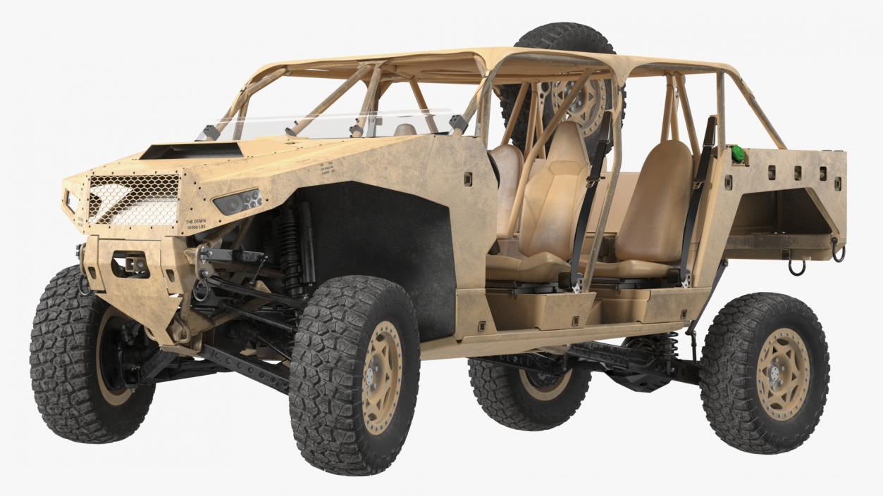 3D Polaris DAGOR A1 Dirt Rigged model