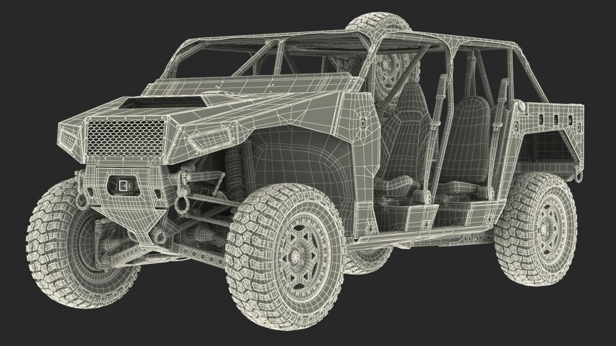 3D Polaris DAGOR A1 Dirt Rigged model