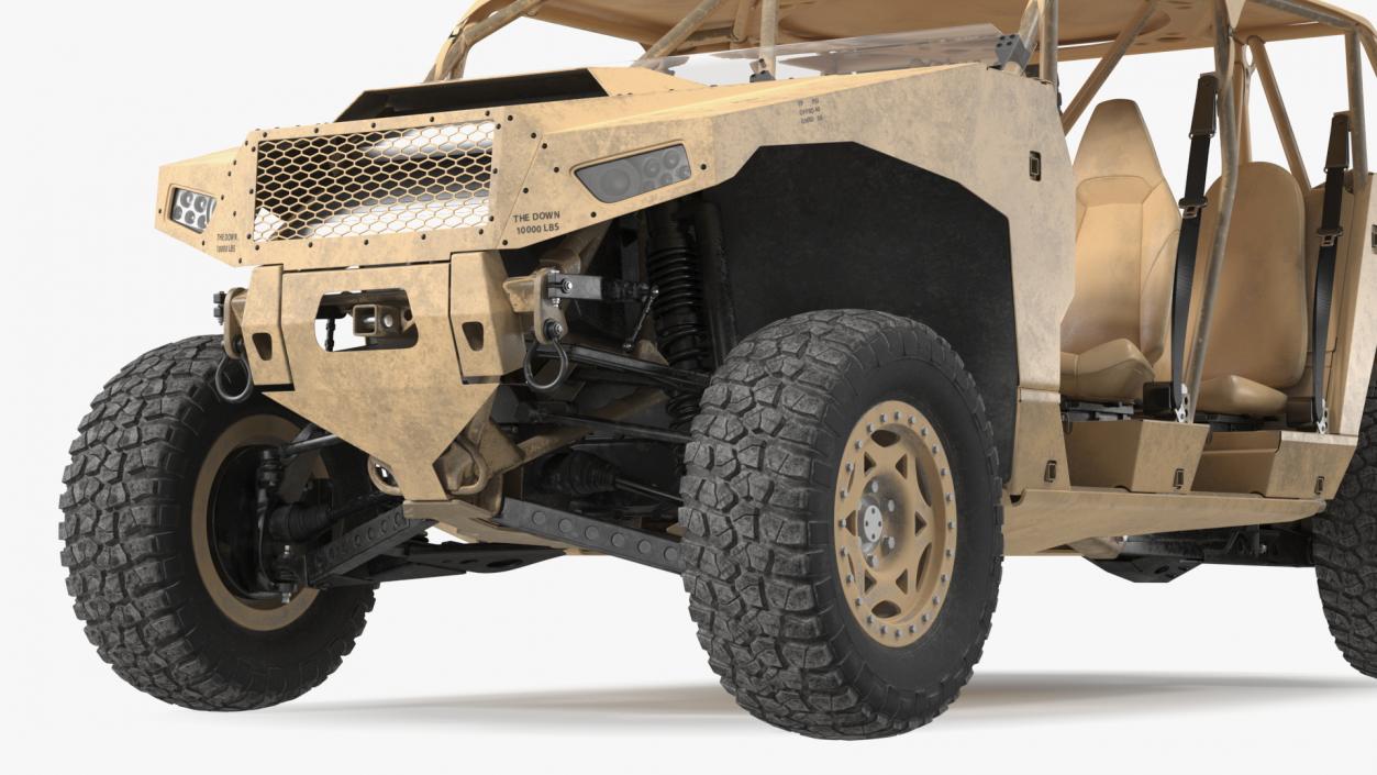 3D Polaris DAGOR A1 Dirt Rigged model