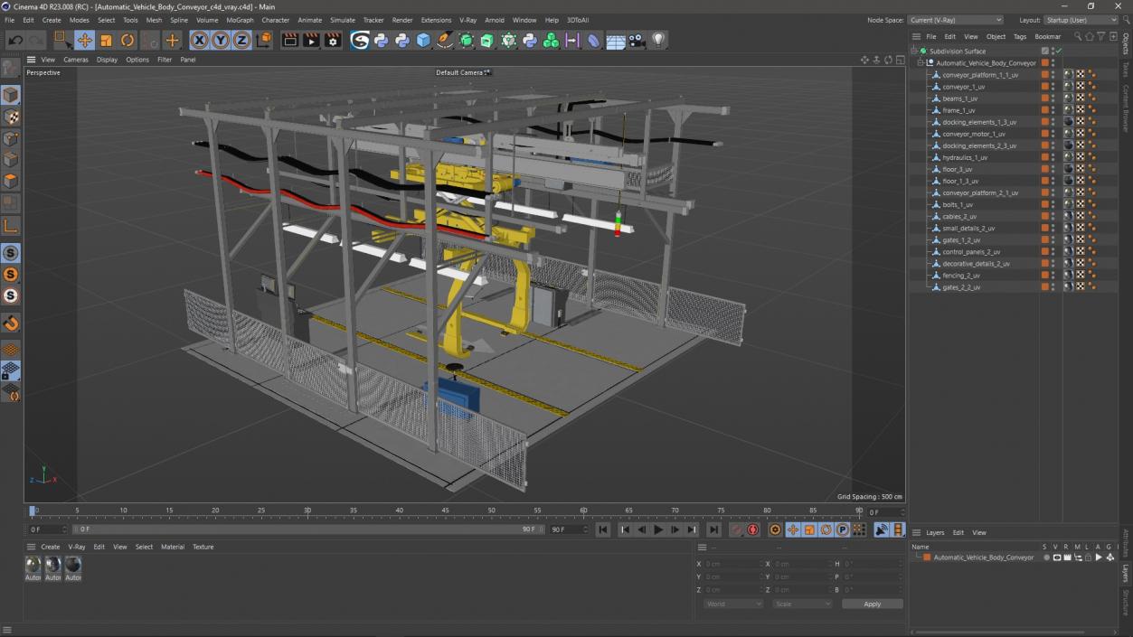 3D Automatic Vehicle Body Conveyor