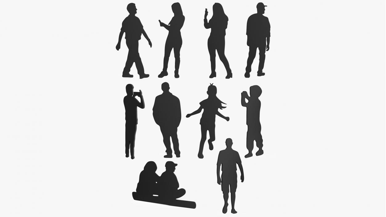 Silhouette People Pack 3D