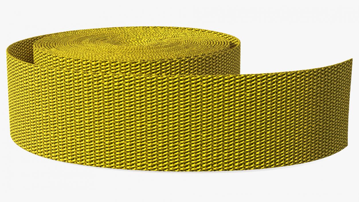 3D Webbing Belt Strap Round Yellow