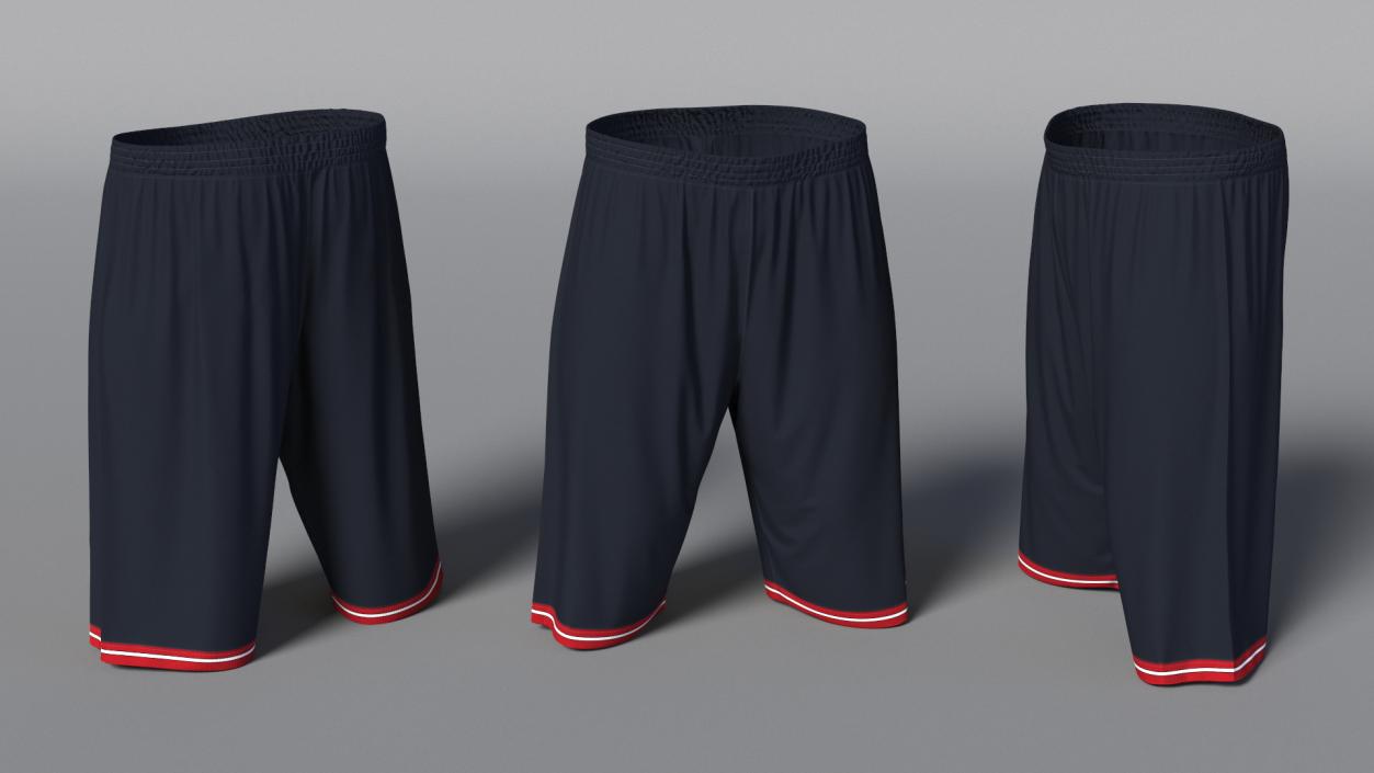 3D model Athletic Shorts with Trim