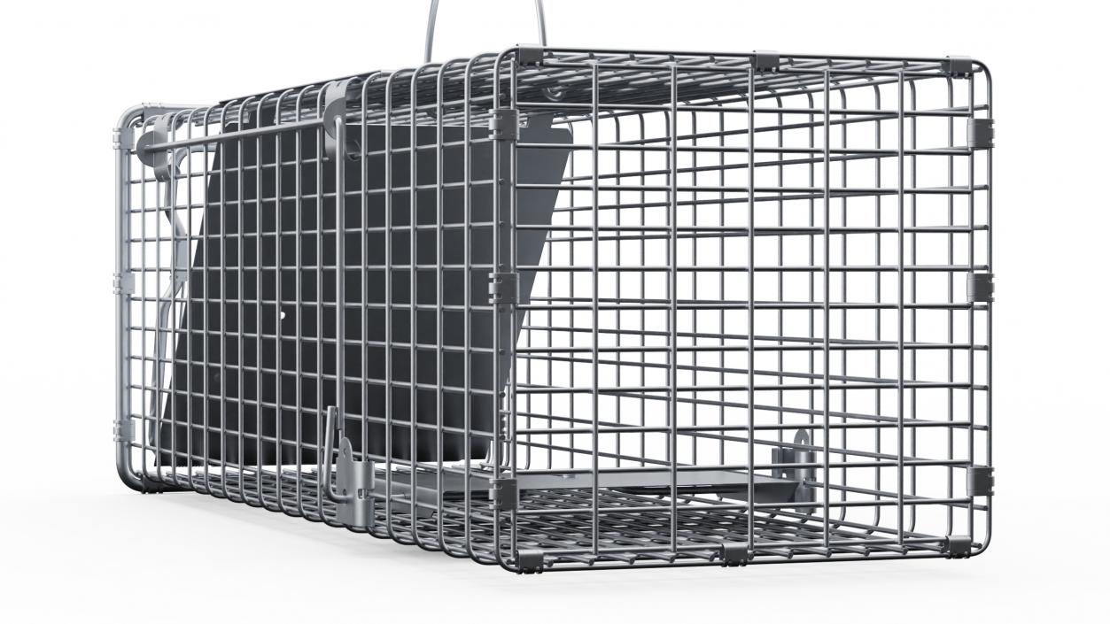 3D Professional Animal Cage Trap One Door model