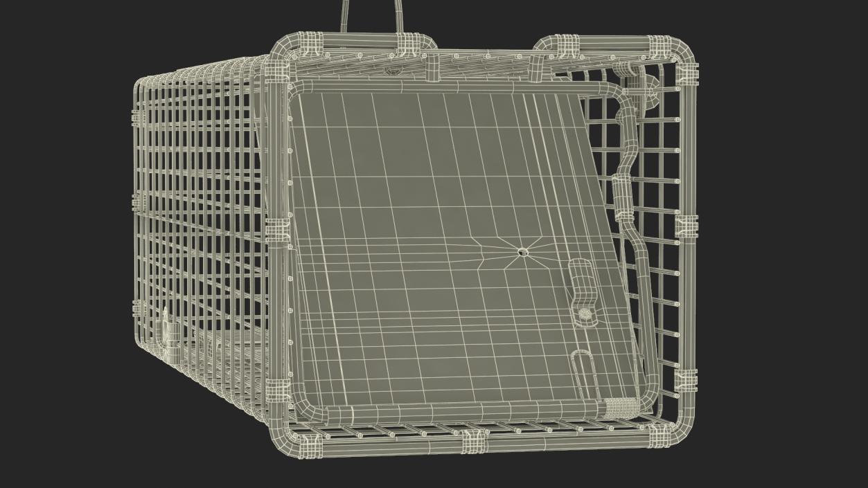 3D Professional Animal Cage Trap One Door model