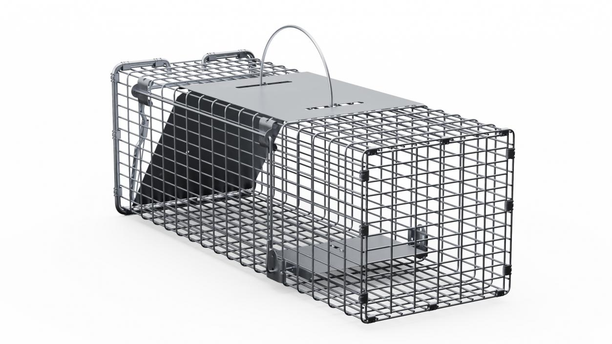 3D Professional Animal Cage Trap One Door model