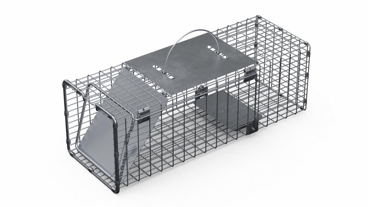 3D Professional Animal Cage Trap One Door model