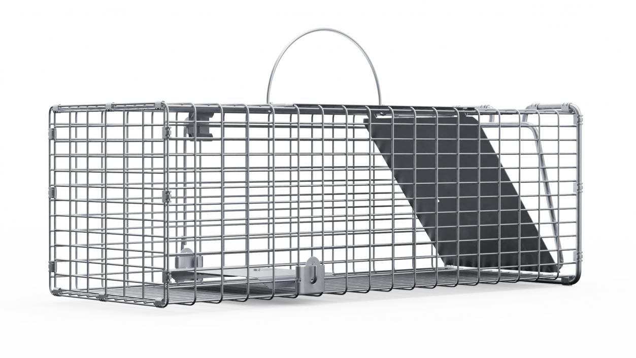 3D Professional Animal Cage Trap One Door model