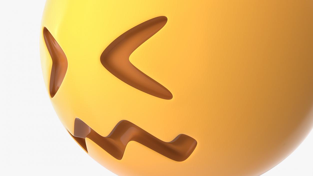 3D Confounded Emoji