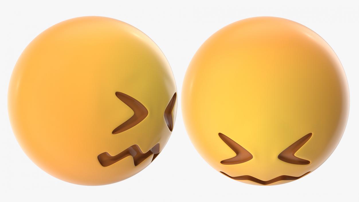 3D Confounded Emoji