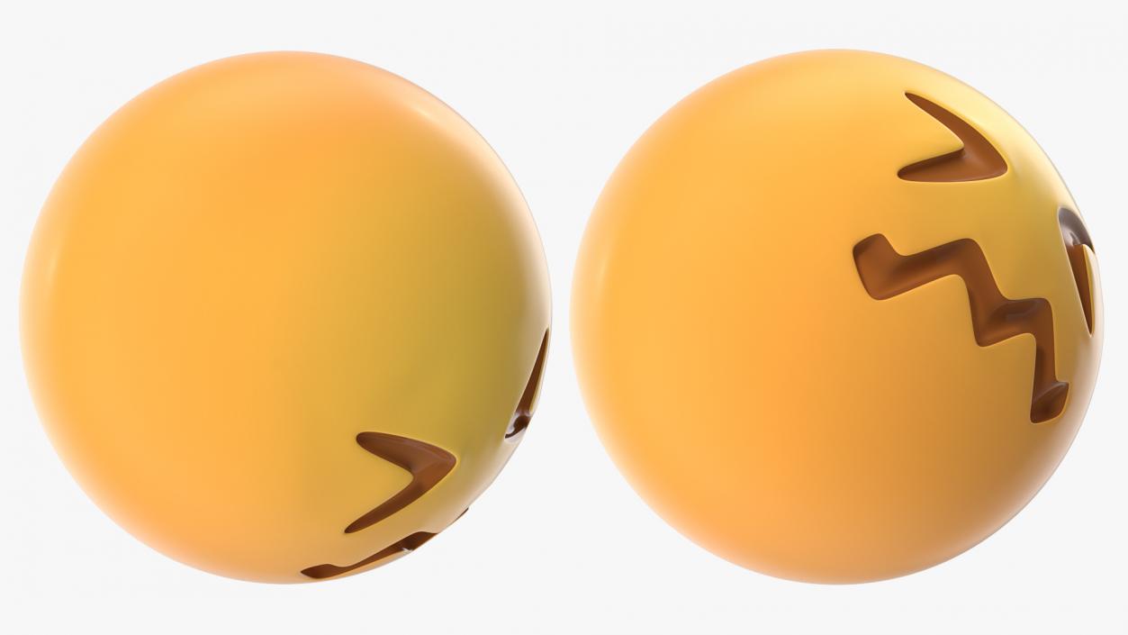 3D Confounded Emoji