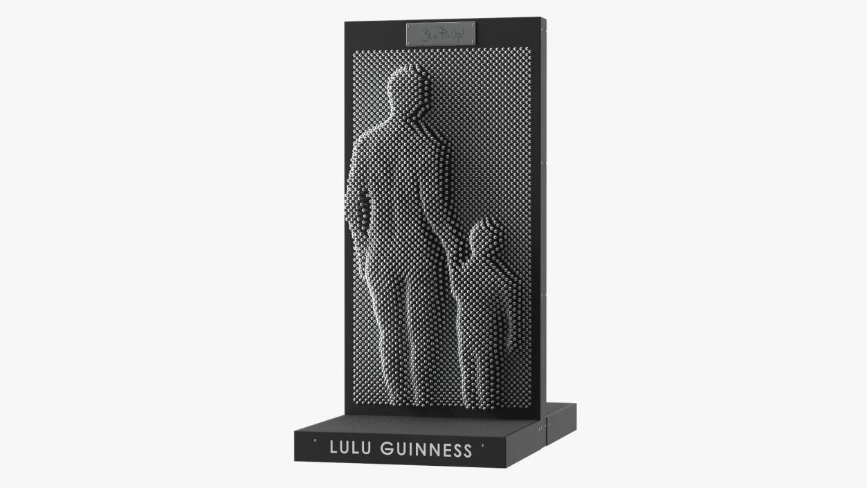 3D Lulu Guinness Pin Art Man with Child