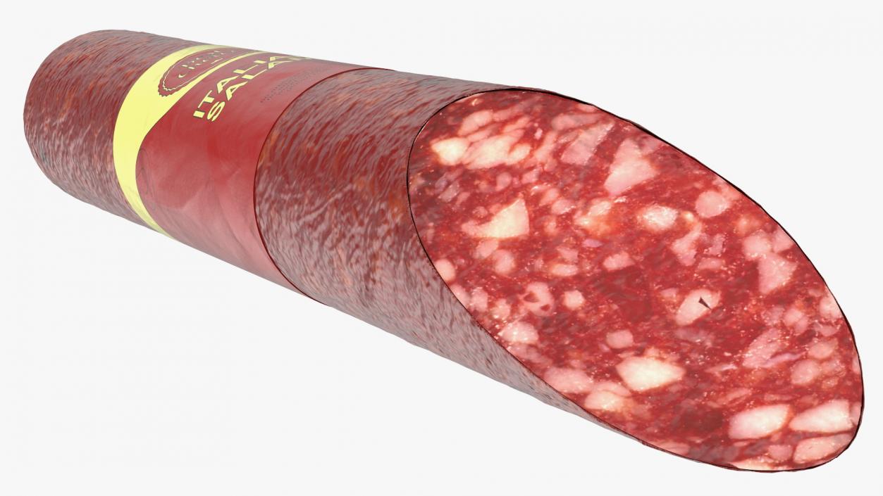 Sliced Salami Stick 3D model