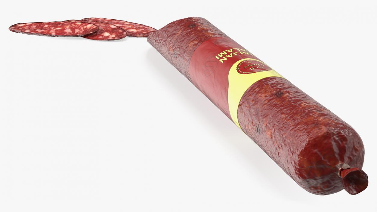 Sliced Salami Stick 3D model