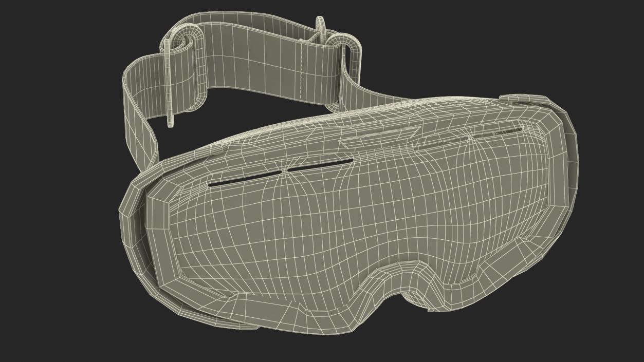 3D Shield Ski Goggles model