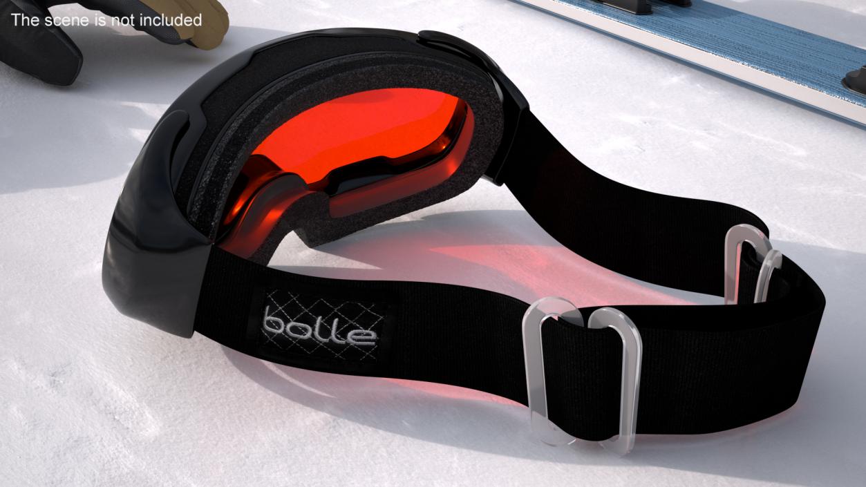 3D Shield Ski Goggles model