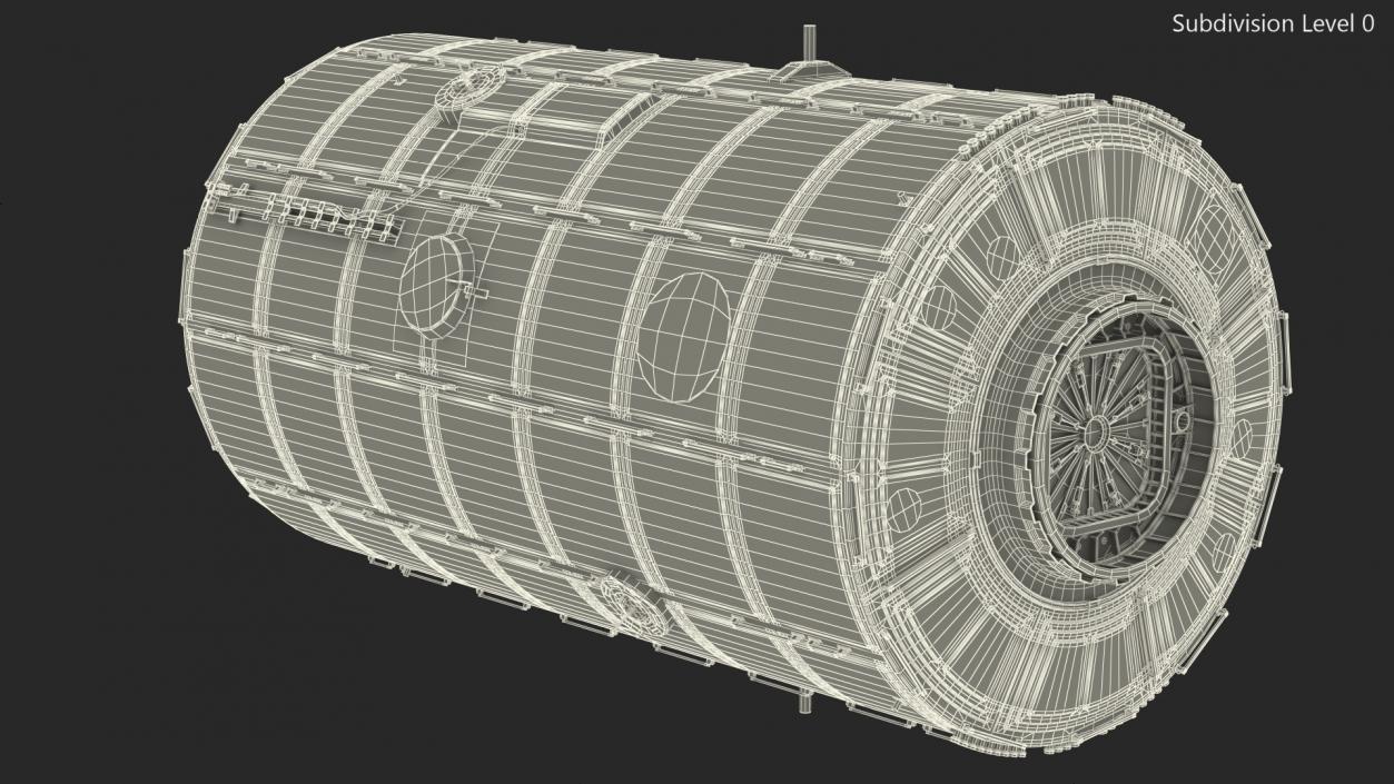 3D ISS Module Destiny model