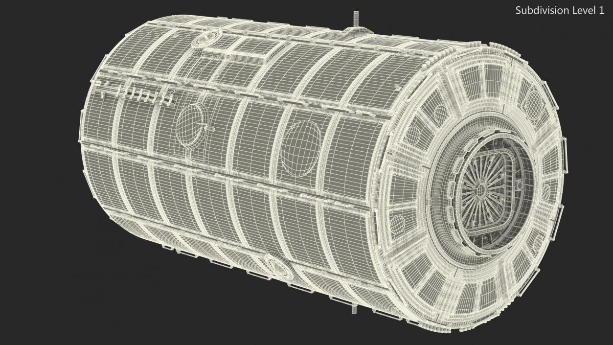 3D ISS Module Destiny model