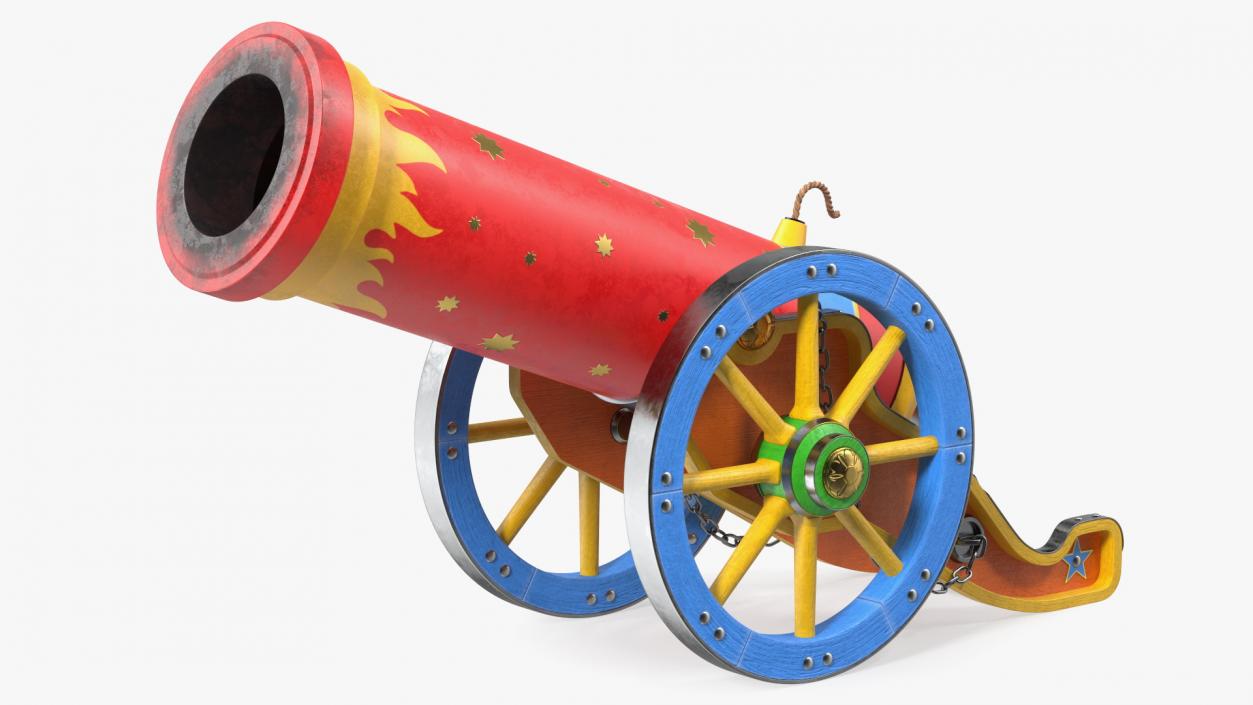 3D Circus Cannon model