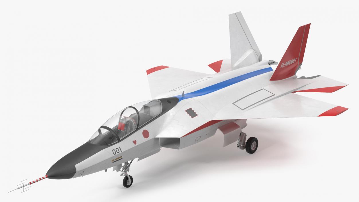 Mitsubishi X2 Shinshin Stealth Fighter Aircraft 3D