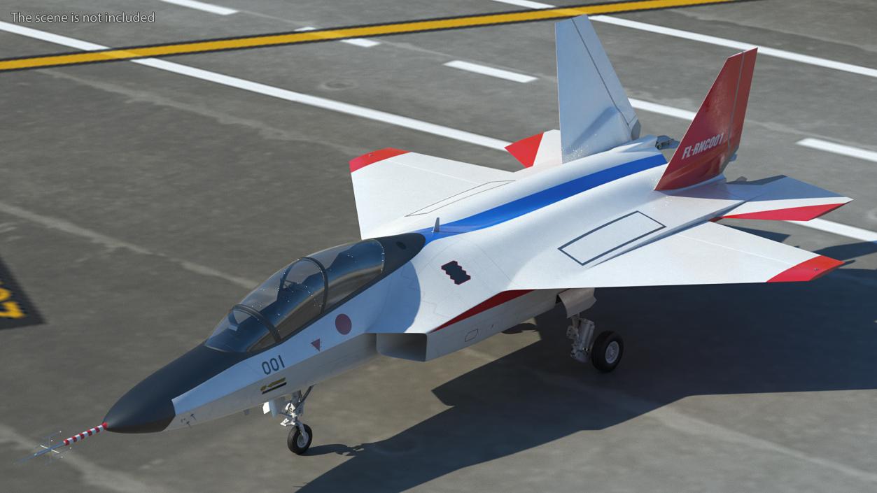 Mitsubishi X2 Shinshin Stealth Fighter Aircraft 3D