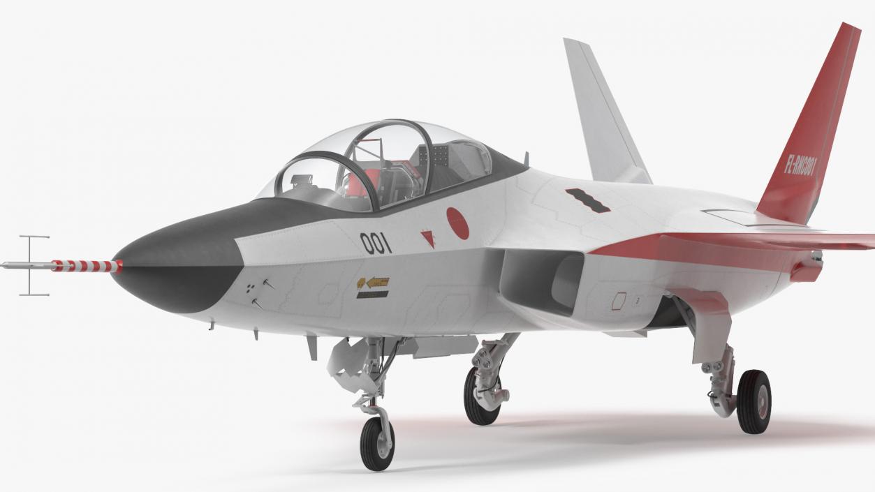 Mitsubishi X2 Shinshin Stealth Fighter Aircraft 3D