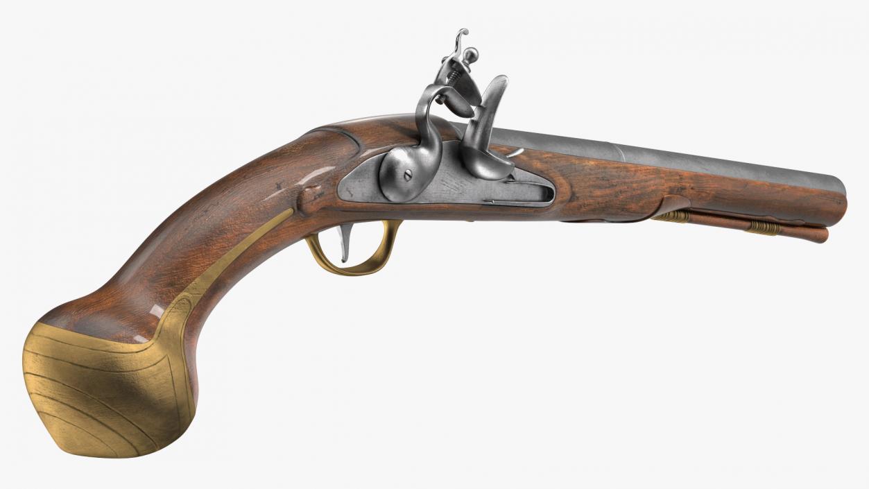 Flintlock Horse Pistol 3D