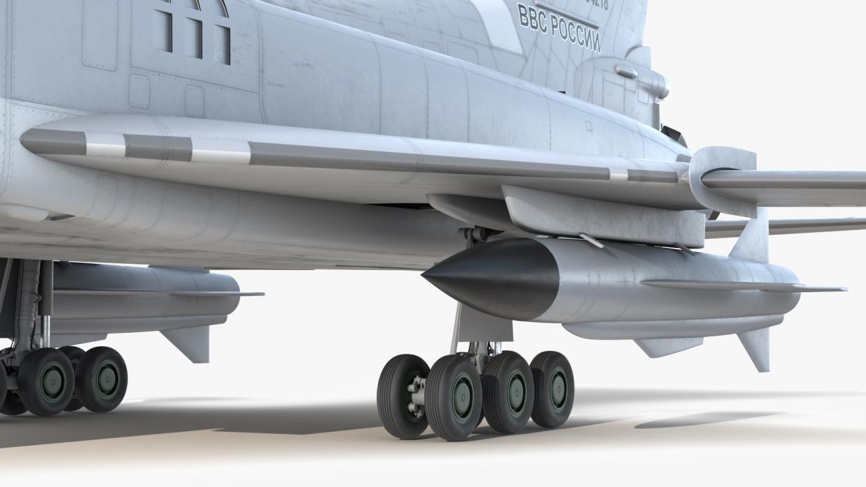 3D model Tupolev Tu-22M Backfire Long Range Missile Carrier