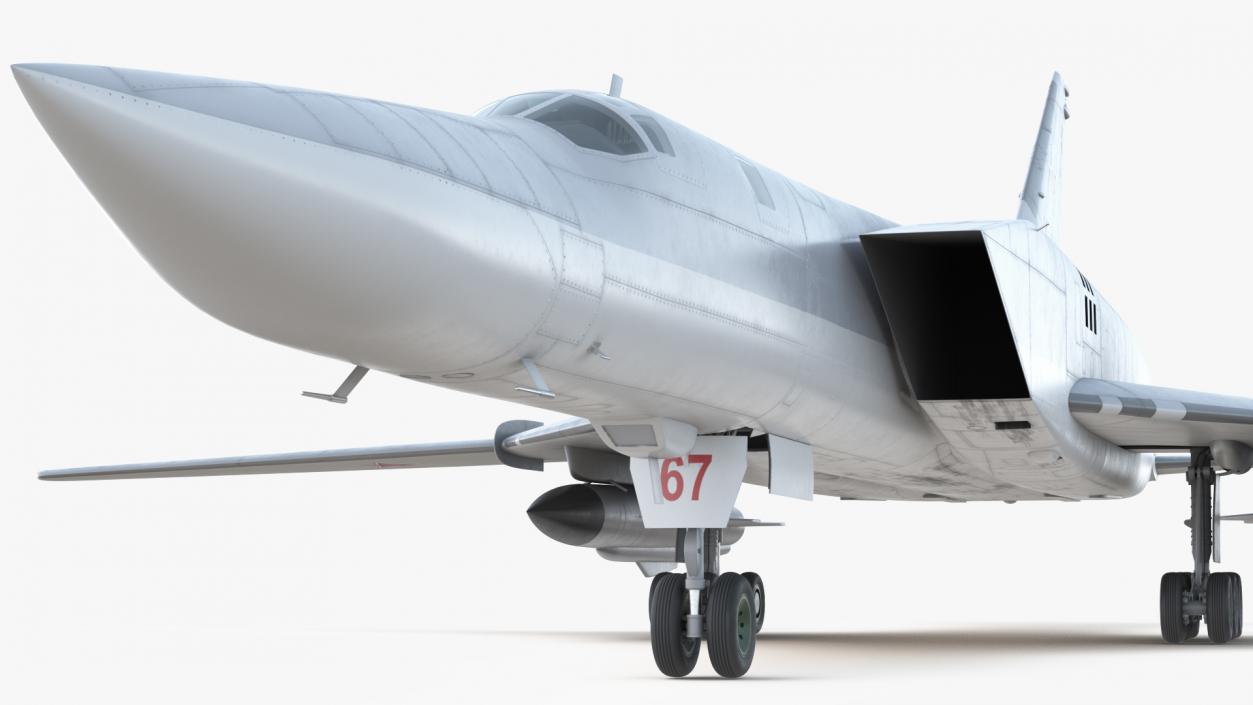 3D model Tupolev Tu-22M Backfire Long Range Missile Carrier