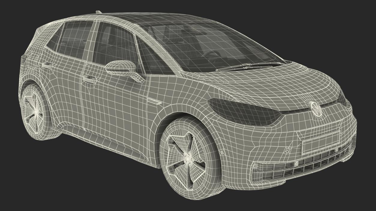 3D Volkswagen ID3 Rigged