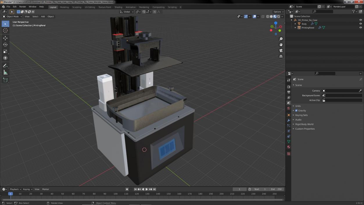 3D model Printer No Case