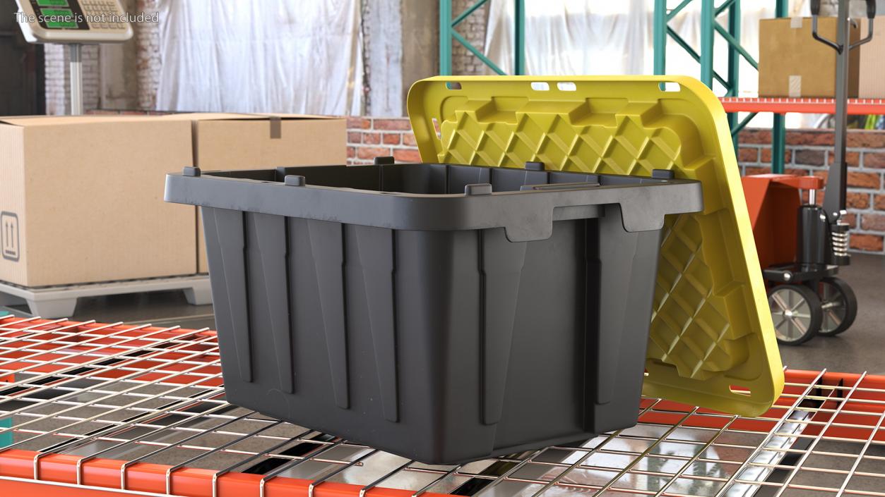 3D Tough Box Storage Tote with Lid