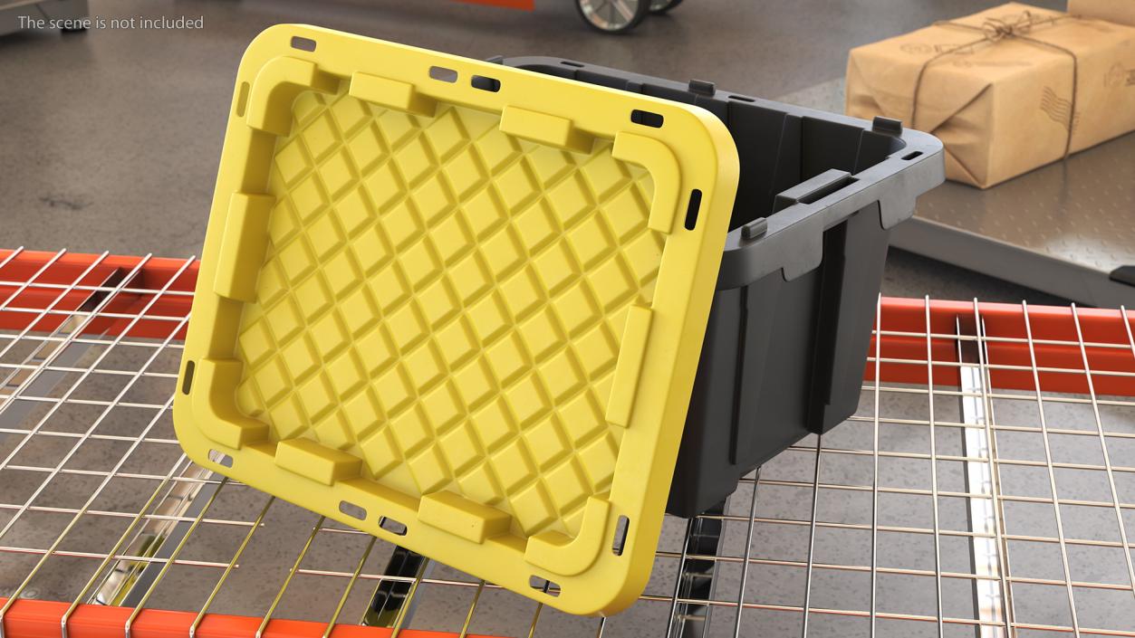 3D Tough Box Storage Tote with Lid