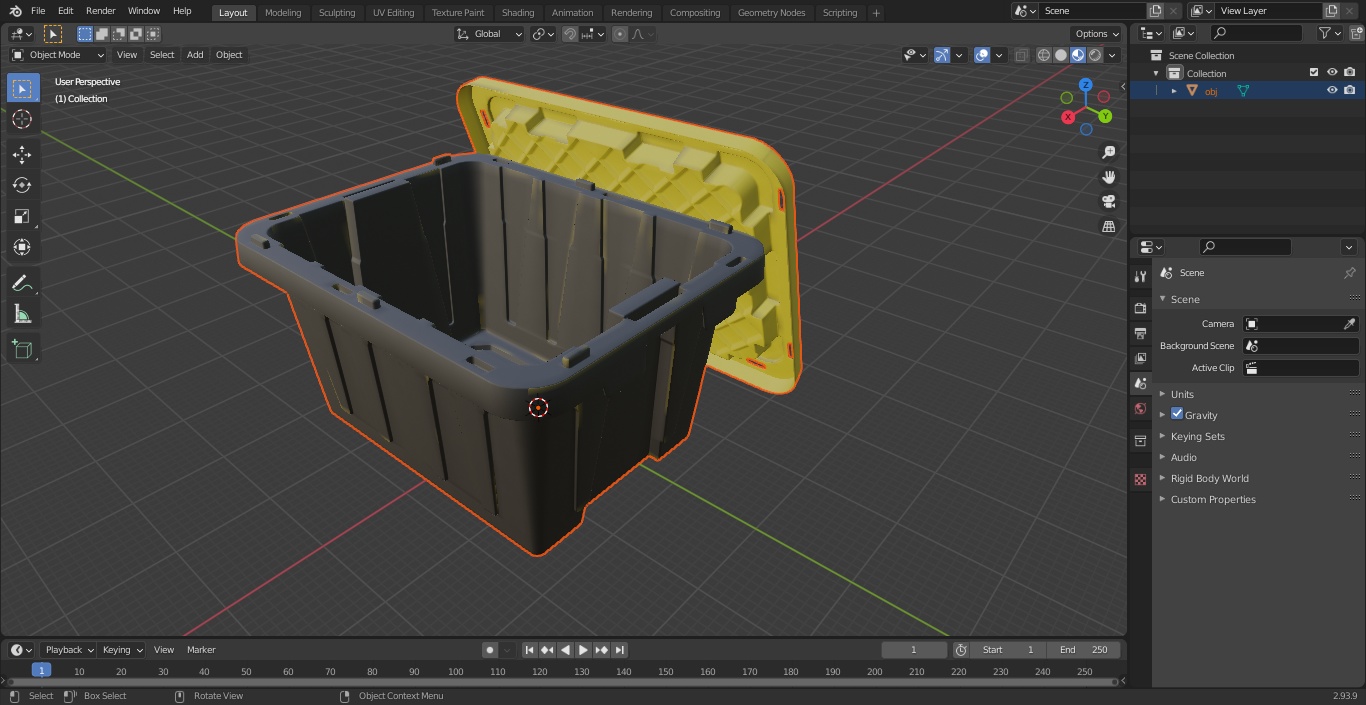 3D Tough Box Storage Tote with Lid