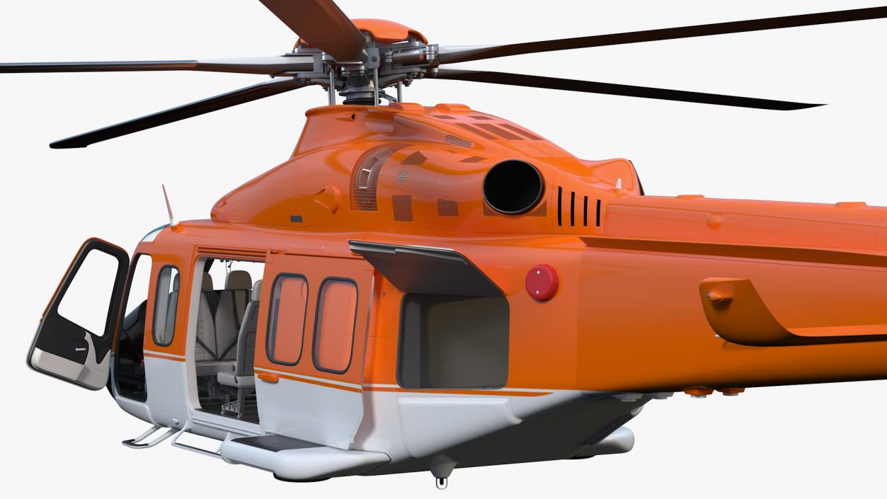 3D Medium Sized Twin Engined Helicopter