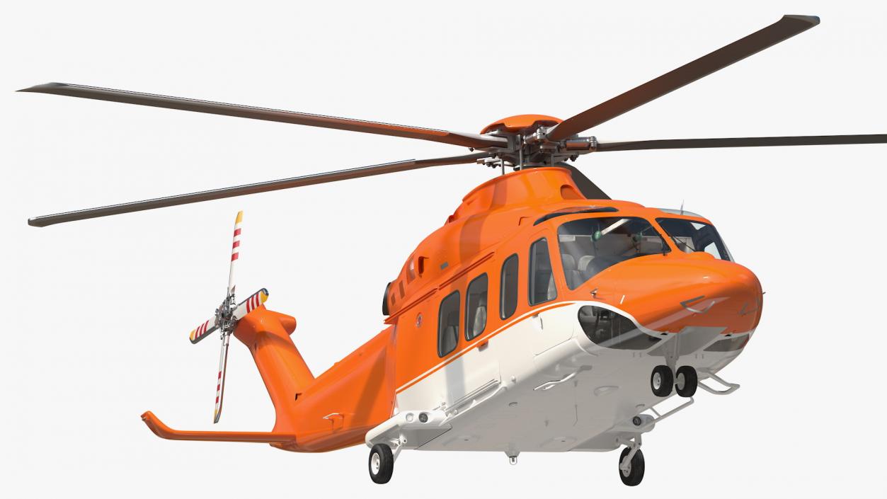 3D Medium Sized Twin Engined Helicopter