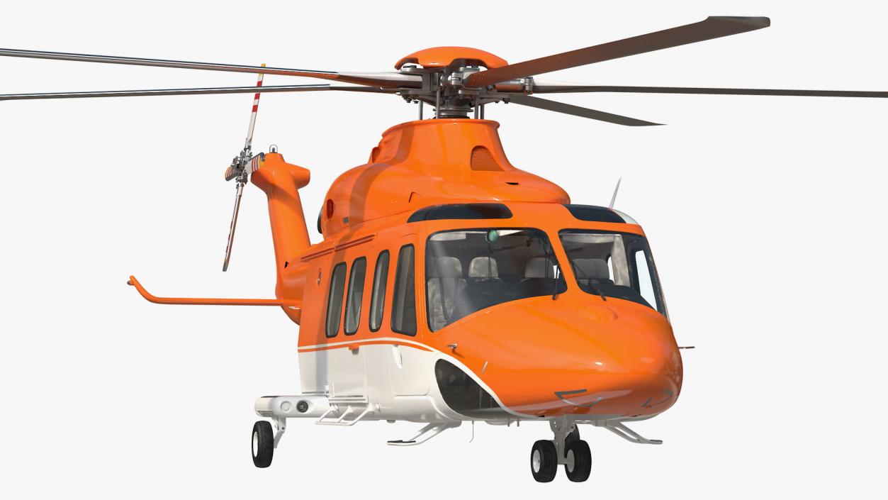 3D Medium Sized Twin Engined Helicopter