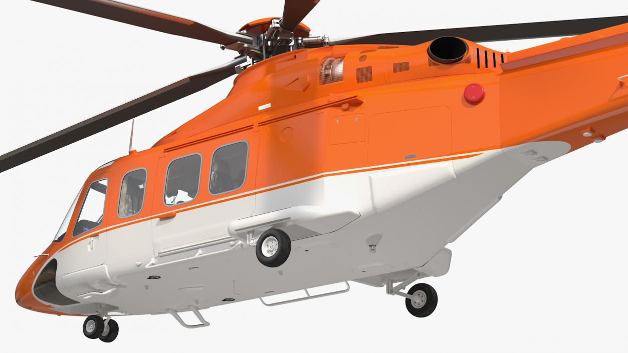 3D Medium Sized Twin Engined Helicopter