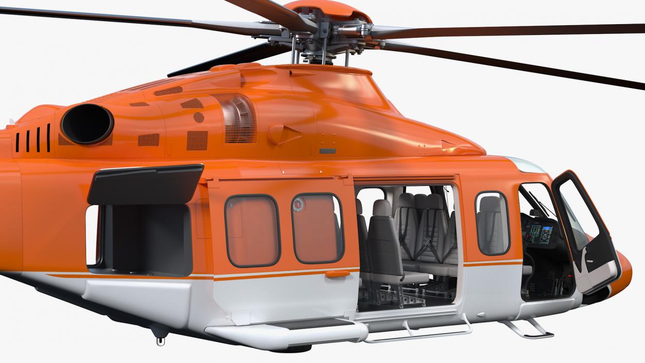 3D Medium Sized Twin Engined Helicopter