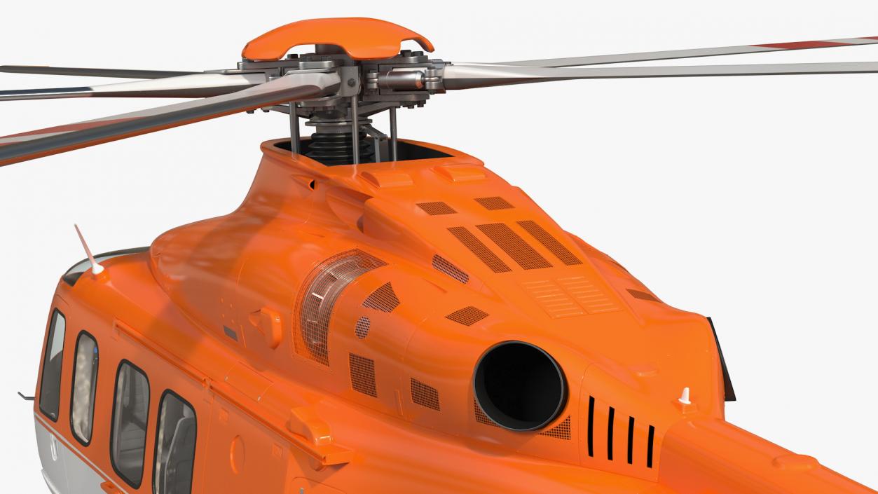 3D Medium Sized Twin Engined Helicopter