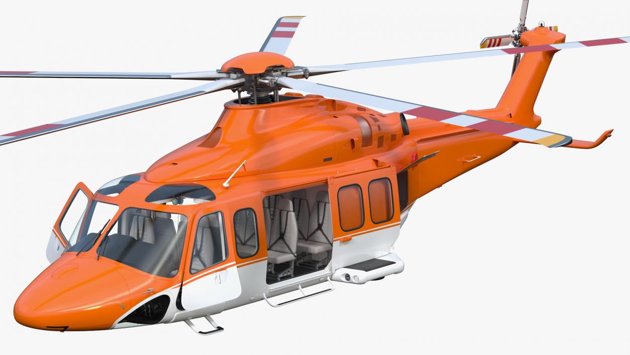 3D Medium Sized Twin Engined Helicopter