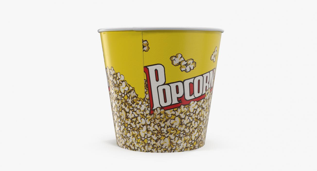 3D Big Popcorn Bucket model