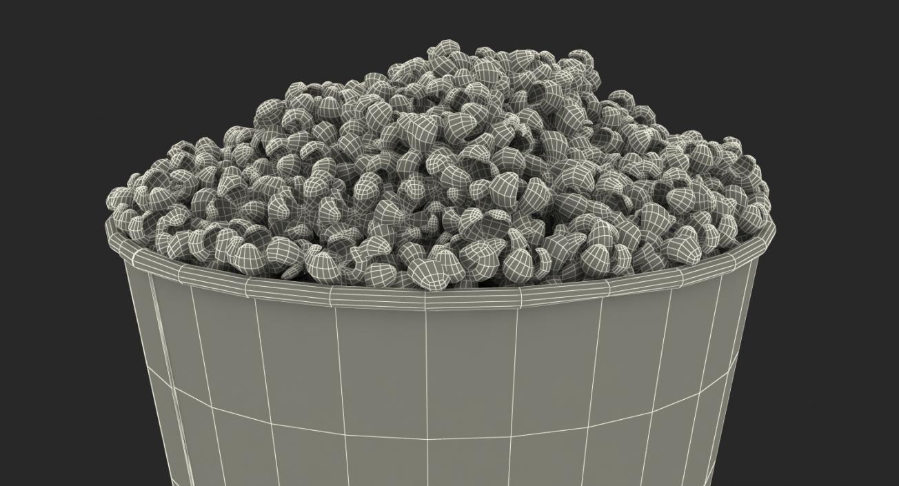 3D Big Popcorn Bucket model