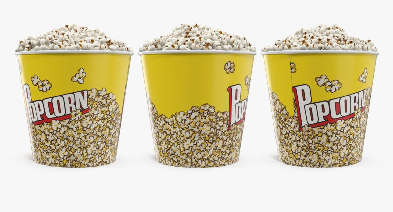 3D Big Popcorn Bucket model