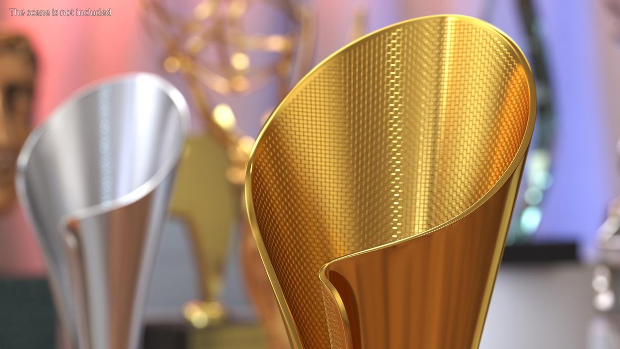 Sports Cup With Symbol Gold 3D