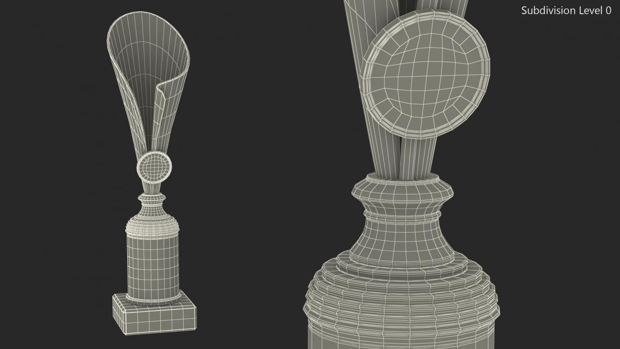 Sports Cup With Symbol Gold 3D