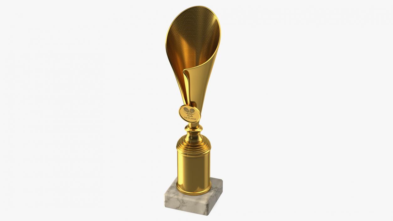 Sports Cup With Symbol Gold 3D